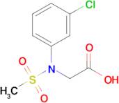 N-(3-Chlorophenyl)-N-(methylsulfonyl)glycine