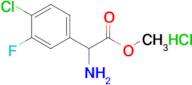 Methyl 2-amino-2-(4-chloro-3-fluorophenyl)acetate hydrochloride