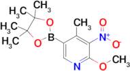 2-Methoxy-4-methyl-3-nitro-5-(4,4,5,5-tetramethyl-1,3,2-dioxaborolan-2-yl)pyridine