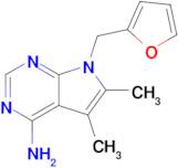 7-(Furan-2-ylmethyl)-5,6-dimethyl-7H-pyrrolo[2,3-d]pyrimidin-4-amine