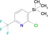 2-Chloro-6-(trifluoromethyl)-3-(trimethylsilyl)pyridine