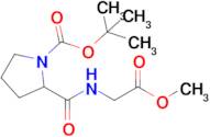 tert-Butyl 2-((2-methoxy-2-oxoethyl)carbamoyl)pyrrolidine-1-carboxylate