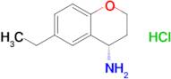 (4s)-6-Ethyl-3,4-dihydro-2H-1-benzopyran-4-amine hydrochloride