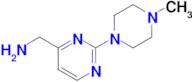 [2-(4-methylpiperazin-1-yl)pyrimidin-4-yl]methanamine