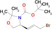 Tert-butyl(4s)-4-[(E)-3-bromoprop-1-enyl]-2,2-dimethyl-oxazolidine-3-carboxylate