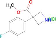 Methyl3-(4-fluorophenyl)azetidine-3-carboxylate;hydrochloride