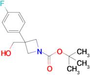 Tert-butyl3-(4-fluorophenyl)-3-(hydroxymethyl)azetidine-1-carboxylate