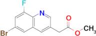 Methyl2-(6-bromo-8-fluoro-3-quinolyl)acetate