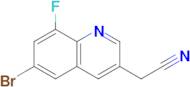 2-(6-Bromo-8-fluoro-3-quinolyl)acetonitrile