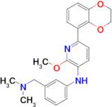 6-(2,3-Dihydro-1,4-benzodioxin-5-yl)-N-[3-[(dimethylamino)methyl]phenyl]-2-methoxy-pyridin-3-amine