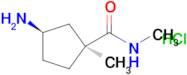 (1s,3r)-3-Amino-n,1-dimethyl-cyclopentanecarboxamidehydrochloride