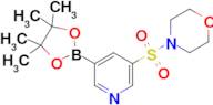 4-(5-(4,4,5,5-Tetramethyl-1,3,2-dioxaborolan-2-yl)pyridin-3-ylsulfonyl)morpholine