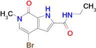 4-Bromo-N-ethyl-6-methyl-7-oxo-1h-pyrrolo[2,3-c]pyridine-2-carboxamide