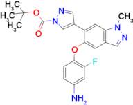 Tert-butyl4-[5-(4-amino-2-fluoro-phenoxy)-1-methyl-indazol-6-yl]pyrazole-1-carboxylate