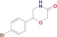 6-(4-Bromophenyl)morpholin-3-one