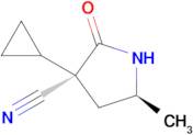 (3s,5s)-3-Cyclopropyl-5-methyl-2-oxo-pyrrolidine-3-carbonitrile