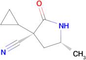 (3s,5r)-3-Cyclopropyl-5-methyl-2-oxo-pyrrolidine-3-carbonitrile