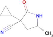 (3r,5r)-3-Cyclopropyl-5-methyl-2-oxo-pyrrolidine-3-carbonitrile