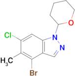 4-Bromo-6-chloro-5-methyl-1-tetrahydropyran-2-yl-indazole