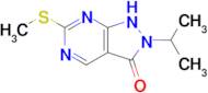 2-Isopropyl-6-methylsulfanyl-1h-pyrazolo[3,4-d]pyrimidin-3-one