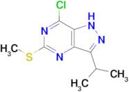 7-Chloro-3-isopropyl-5-methylsulfanyl-1h-pyrazolo[4,3-d]pyrimidine