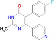 5-(4-Fluorophenyl)-2-methyl-4-(4-pyridyl)-1h-pyrimidin-6-one