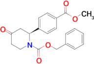 Benzyl(2s)-2-(4-methoxycarbonylphenyl)-4-oxo-piperidine-1-carboxylate