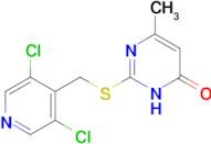 2-[(3,5-dichloro-4-pyridyl)methylsulfanyl]-4-methyl-1h-pyrimidin-6-one