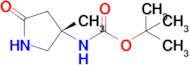 Tert-butyln-[(3S)-3-methyl-5-oxopyrrolidin-3-yl]carbamate