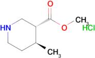 Methyl(3r,4s)-4-methylpiperidine-3-carboxylate;hydrochloride