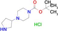 tert-Butyl 4-(pyrrolidin-3-yl)piperazine-1-carboxylate hydrochloride