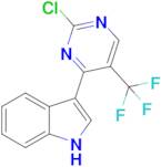 3-(2-Chloro-5-(trifluoromethyl)pyrimidin-4-yl)-1H-indole