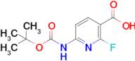 6-((tert-Butoxycarbonyl)amino)-2-fluoronicotinic acid