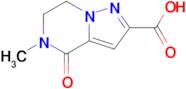 5-Methyl-4-oxo-4,5,6,7-tetrahydropyrazolo[1,5-a]pyrazine-2-carboxylic acid