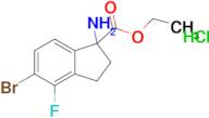 Ethyl 1-amino-5-bromo-4-fluoro-2,3-dihydro-1H-indene-1-carboxylate hydrochloride