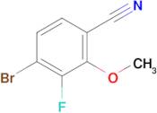 4-Bromo-3-fluoro-2-methoxybenzonitrile