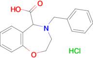 4-Benzyl-2,3,4,5-tetrahydrobenzo[f][1,4]oxazepine-5-carboxylic acid hydrochloride