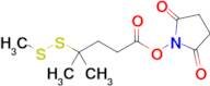 2,5-Dioxopyrrolidin-1-yl 4-methyl-4-(methyldisulfanyl)pentanoate
