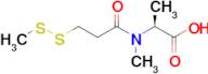 (S)-2-(N-Methyl-3-(methyldisulfanyl)propanamido)propanoic acid