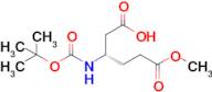 (S)-3-((tert-Butoxycarbonyl)amino)-6-methoxy-6-oxohexanoic acid