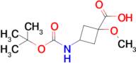 3-((tert-Butoxycarbonyl)amino)-1-methoxycyclobutanecarboxylic acid