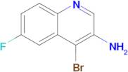 4-Bromo-6-fluoroquinolin-3-amine