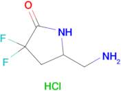 5-(Aminomethyl)-3,3-difluoropyrrolidin-2-one hydrochloride