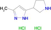 3-Methyl-5-(pyrrolidin-3-yl)-1H-pyrazole dihydrochloride