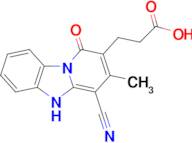 3-(4-Cyano-3-methyl-1-oxo-1,5-dihydrobenzo[4,5]imidazo[1,2-a]pyridin-2-yl)propanoic acid