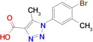 1-(4-Bromo-3-methylphenyl)-5-methyl-1H-1,2,3-triazole-4-carboxylic acid