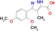 3-(2,4-dimethoxyphenyl)-4-methyl-1H-pyrazole-5-carboxylic acid