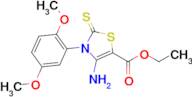 Ethyl 4-amino-3-(2,5-dimethoxyphenyl)-2-thioxo-2,3-dihydrothiazole-5-carboxylate