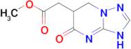 methyl 2-{5-oxo-3H,5H,6H,7H-[1,2,4]triazolo[1,5-a]pyrimidin-6-yl}acetate