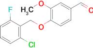 4-((2-Chloro-6-fluorobenzyl)oxy)-3-methoxybenzaldehyde